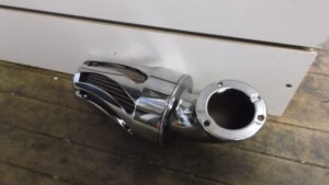 D&M Custom Cycle Harley Davidson Power Flow Air Cleaner Chrome Big Twin/XL